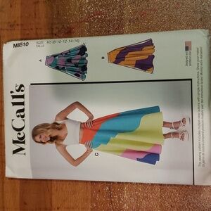 McCall's Misses' Skirt Pattern M8510